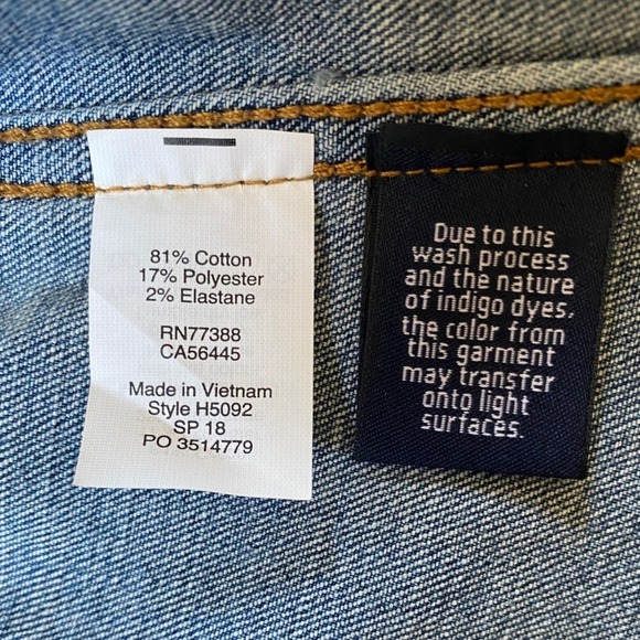 J. Crew Factory Women's Blue Denim Trucker‎ Jacket - XS - Picture 6 of 13